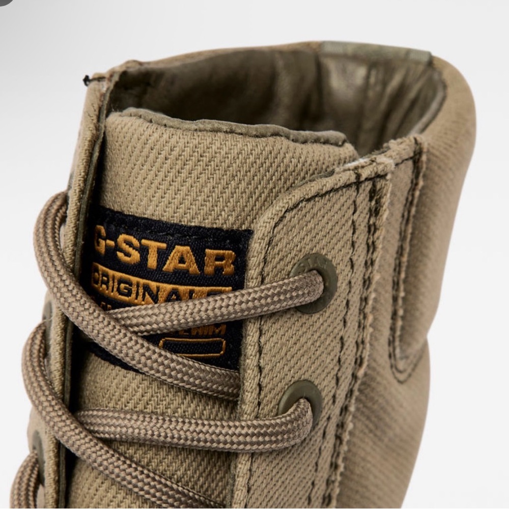 G-Star Olive Womens Noxer HGH Combat Boots - Picture 6 of 7